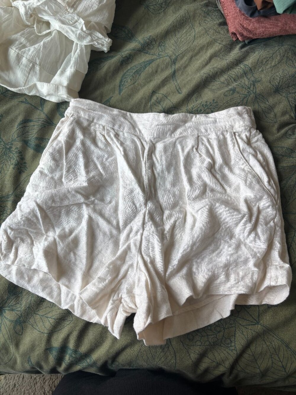 Abercrombie Linen-Blend Pull On Shorts
